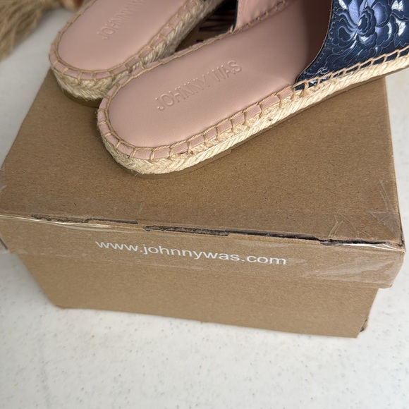 JOHNNY WAS Olivia Mule Espadrille Flats olivia print Sz 8 - Picture 10 of 10